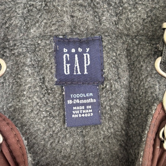 GAP Brown Overalls Adjustable Straps Water-Resistant - Picture 8 of 8